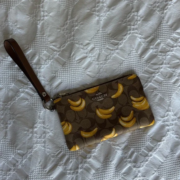 Coach Banana Print Wristlet - Picture 1 of 4